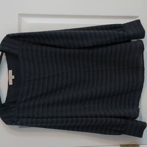 Gray Textured Blouse